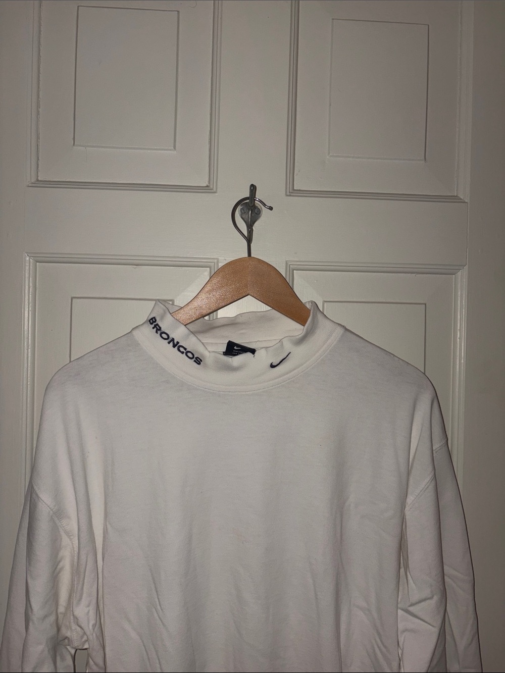 1990S VINTAGE Broncos Turtleneck Shirt MENS L